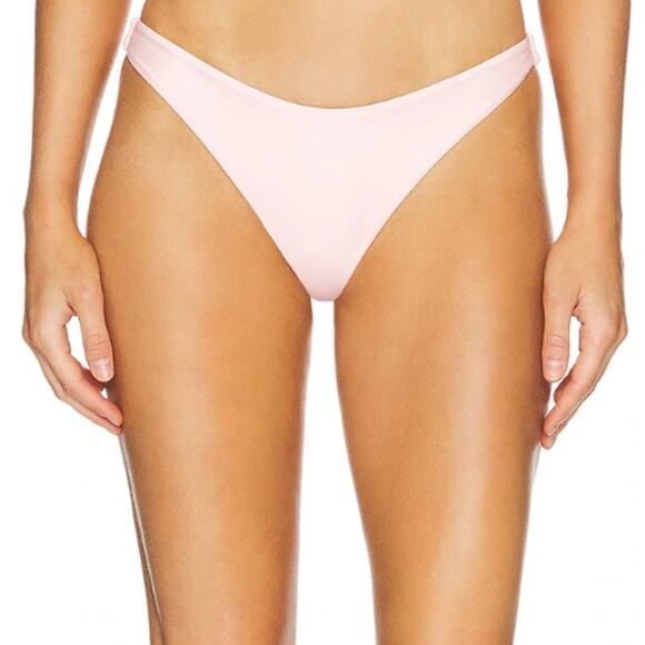Lovers & Friends Lilibet Bikini‎ Bottom Swimsuit Pink Low Waist Brief Sz S - Picture 1 of 8